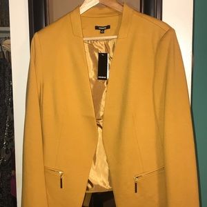 Mustard blazer from Macy’s